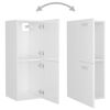 vidaXL Armoire de salle de bain Blanc brillant Bois d&rsquo;ing&eacute;nierie