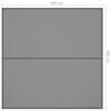 vidaXL B&acirc;che d'ext&eacute;rieur 4x4 m Gris