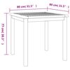 vidaXL Ensemble &agrave; manger de jardin 3 pcs Bois de teck massif