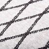vidaXL Tapis lavable noir et blanc 120x170 cm