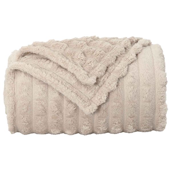 vidaXL Jet&eacute; Beige 200 x 150 cm Toison