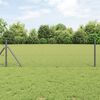 vidaXL Cl&ocirc;ture hexagonale Gris 0,6 x 25 m PVC