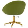 vidaXL Chaises &agrave; manger lot de 2 vert clair velours