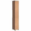 vidaXL Cabinet de salle de bain avec porte Ch&ecirc;ne brun 30 x 35 x 192 cm