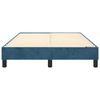 vidaXL Cadre de lit bleu fonc&eacute; 120x200 cm velours
