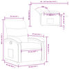 vidaXL Fauteuil inclinable Cappuccino Similicuir