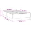 vidaXL Cadre de lit sans matelas bleu fonc&eacute; 120x190 cm velours
