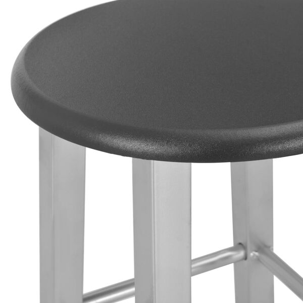 vidaXL Tabourets de bar lot de 2 argenté MDF