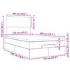 vidaXL Cadre de lit ottoman et matelas gris clair 120x200 cm velours