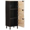 vidaXL Haut Armoire avec porte Finition Lavage Blanc 40 x 33 x 110 cm
