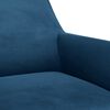 vidaXL Chaises &agrave; manger lot de 4 Bleu Velours