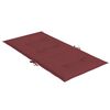 vidaXL Coussins de chaise dossier bas lot de 6 rouge bordeaux m&eacute;lang&eacute;