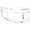 vidaXL Sommier &agrave; lattes de lit avec matelas gris clair 80x200 cm tissu