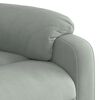 vidaXL Fauteuil inclinable &eacute;lectrique gris clair velours