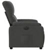 vidaXL Fauteuil inclinable électrique gris foncé tissu microfibre