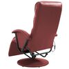 vidaXL Fauteuil de massage TV inclinable rouge bordeaux similicuir