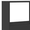 vidaXL Biblioth&egrave;que noir 100x33x175 cm bois d'ing&eacute;nierie