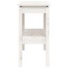vidaXL Table console Blanc 110x40x75 cm Bois de pin solide