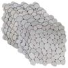 vidaXL Carreaux de galets Blanc 30 x 30 cm Galets de rivi&egrave;re