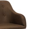 vidaXL Chaise &agrave; bascule Marron Tissu