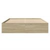 vidaXL Cadre de lit sans matelas ch&ecirc;ne sonoma 160x200 cm