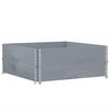 vidaXL Colliers de palette 2 pcs gris 100x100 cm bois de pin solide