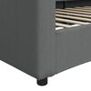 vidaXL Lit de repos sans matelas gris fonc&eacute; 90x200 cm tissu