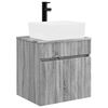 vidaXL Meuble de lavabo mural Sonoma gris 49 x 41 x 63 cm