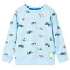 Sweatshirt pour enfants m&eacute;lange bleu clair 140