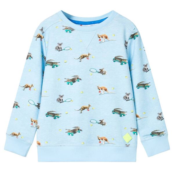 Sweatshirt pour enfants m&eacute;lange bleu clair 140