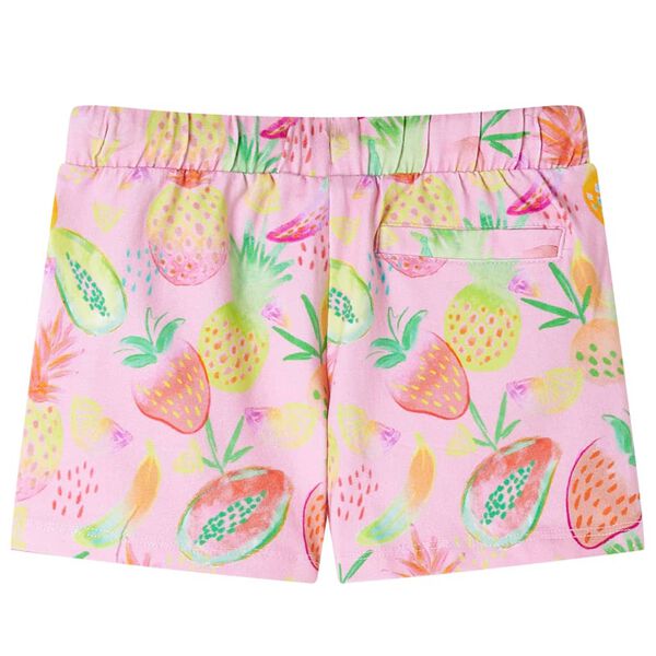 Short pour enfants &agrave; cordon de serrage rose p&acirc;le 104