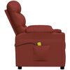 vidaXL Fauteuil de massage Rouge bordeaux Similicuir