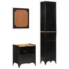 vidaXL Ensemble de meubles salle de bain 3 pcs fer et bois de manguier