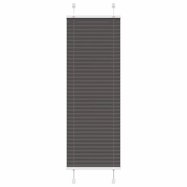 vidaXL Store pliss&eacute; noir 50x100 cm largeur du tissu 49,4 cm polyester