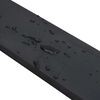 vidaXL Bordure en caoutchouc de chasse-neige noir 180x8x1 cm
