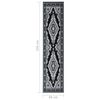 vidaXL Tapis BCF Noir 60x350 cm