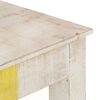 vidaXL Table console Blanc 115x35x77 cm Bois de manguier brut