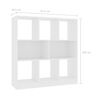 vidaXL Biblioth&egrave;que Blanc 97,5x29,5x100 cm Bois d'ing&eacute;nierie
