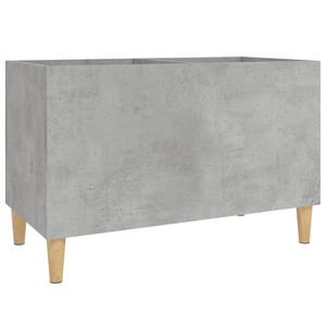 vidaXL Armoire &agrave; disques gris b&eacute;ton 74,5x38x48 cm bois d'ing&eacute;nierie
