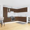 vidaXL Ensemble d'armoires de cuisine 14 pcs Lucca bois d'ing&eacute;nierie