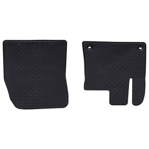 vidaXL Tapis de voiture 2 pcs Noir Caoutchouc