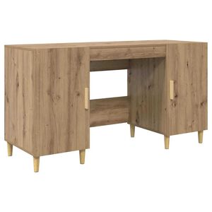 vidaXL Bureau Ch&ecirc;ne artisanal Bois d'ing&eacute;nierie 140 x 50 x 75 cm
