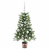 vidaXL Sapin de No&euml;l avec 150 LED avec support Vert 90 cm PE