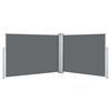 vidaXL Auvent lat&eacute;ral r&eacute;tractable Anthracite 120 x 1000 cm
