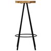 vidaXL Chaises de bar lot de 4 bois de manguier solide