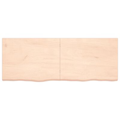 vidaXL Dessus de table 160x60x(2-4) cm bois de chêne massif non traité