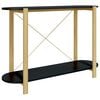 vidaXL Table console Noir 110x38x75 cm Bois d'ing&eacute;nierie