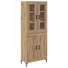 vidaXL Haut Armoire 2 pcs Ch&ecirc;ne artisanal 69,5 x 34 x 180 cm