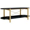 vidaXL Table basse Noir 110x48x40 cm Bois d'ing&eacute;nierie