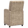 vidaXL Chaises de Salle &agrave; Manger avec Roues 2 pcs Gris clair